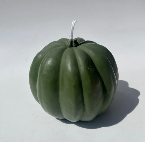 Pumpkin Candle - Green