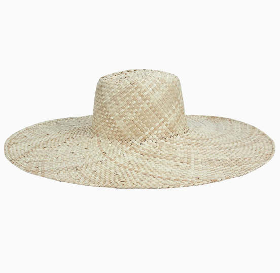 Wide Brim Palm Leaf Sun Hat