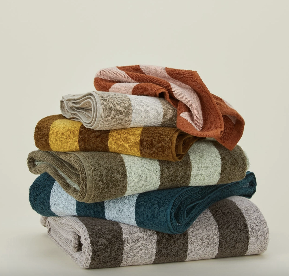 Simple Striped Terry Towel (Bath)