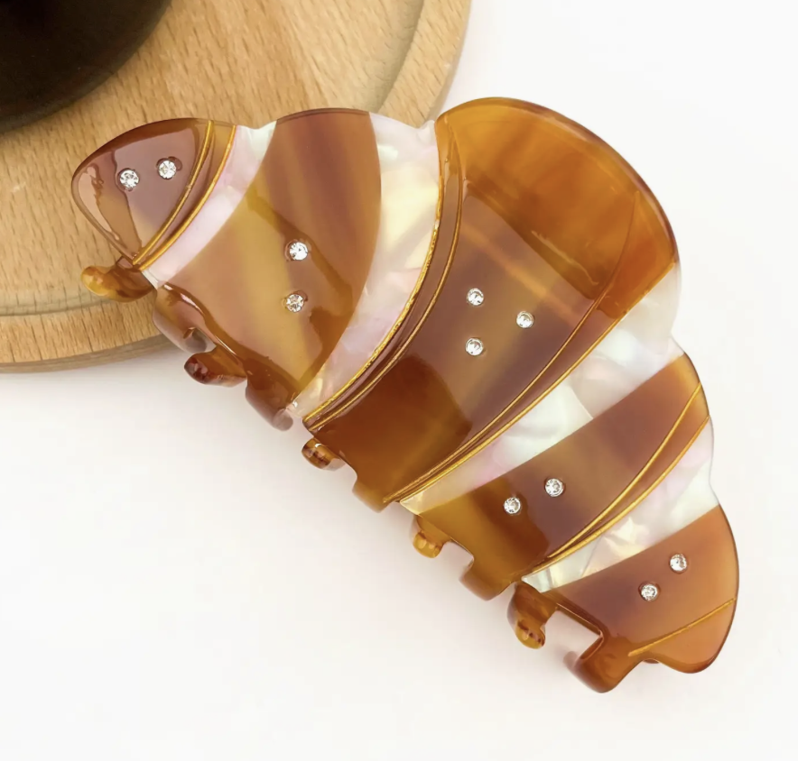Croissant Hair Claw Clip,