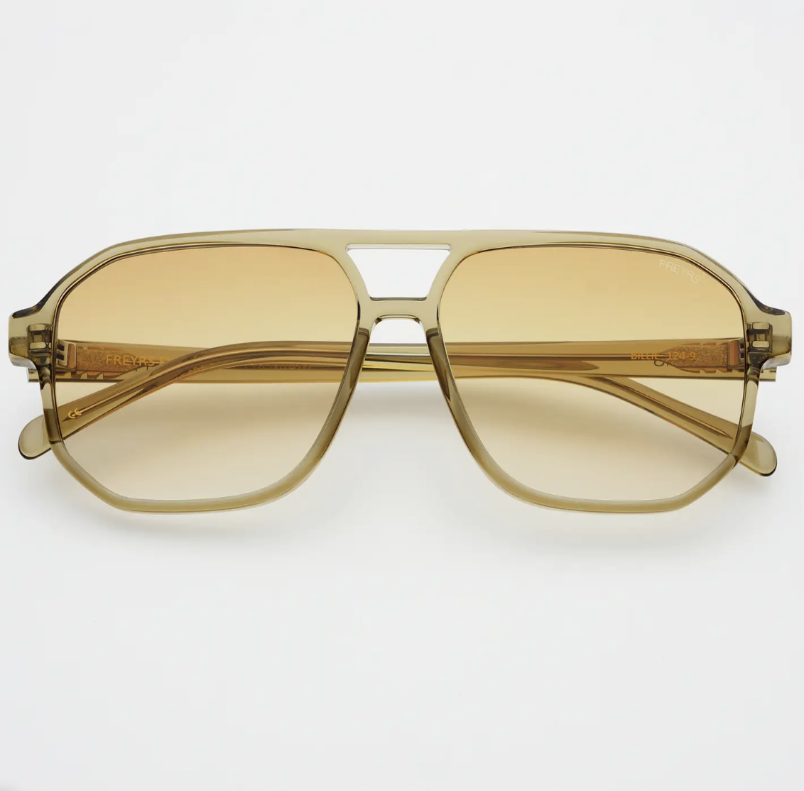 Billie Unisex Aviator Sunglasses - yellow