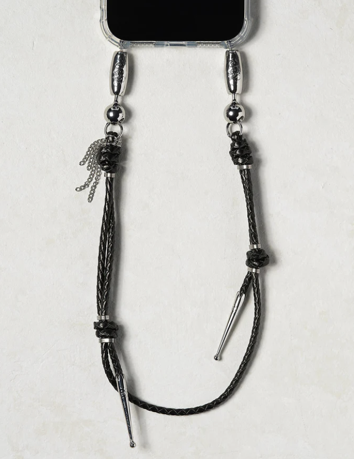 Ossa Black Bolo Wristlet