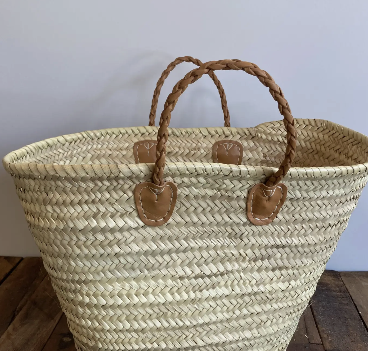 Market Basket with Braided Handle