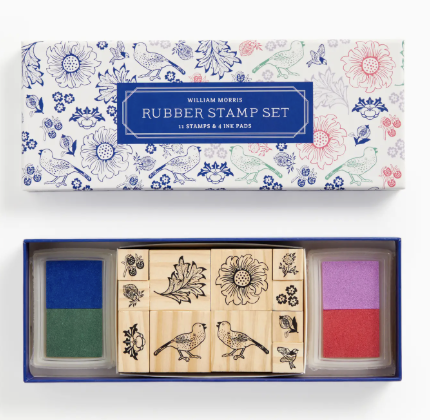William Morris Rubber Stamp Set