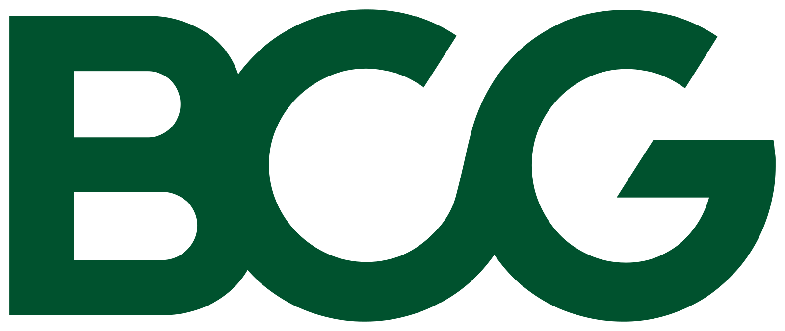 B&G logo in black and dark green colors.