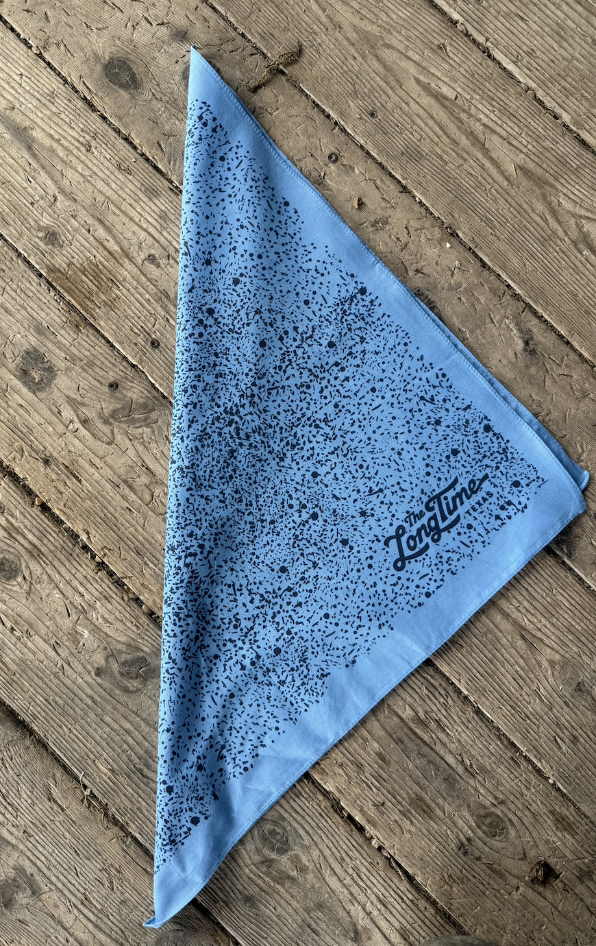 The Long Time "Night Sky" Bandana in Carolina Blue