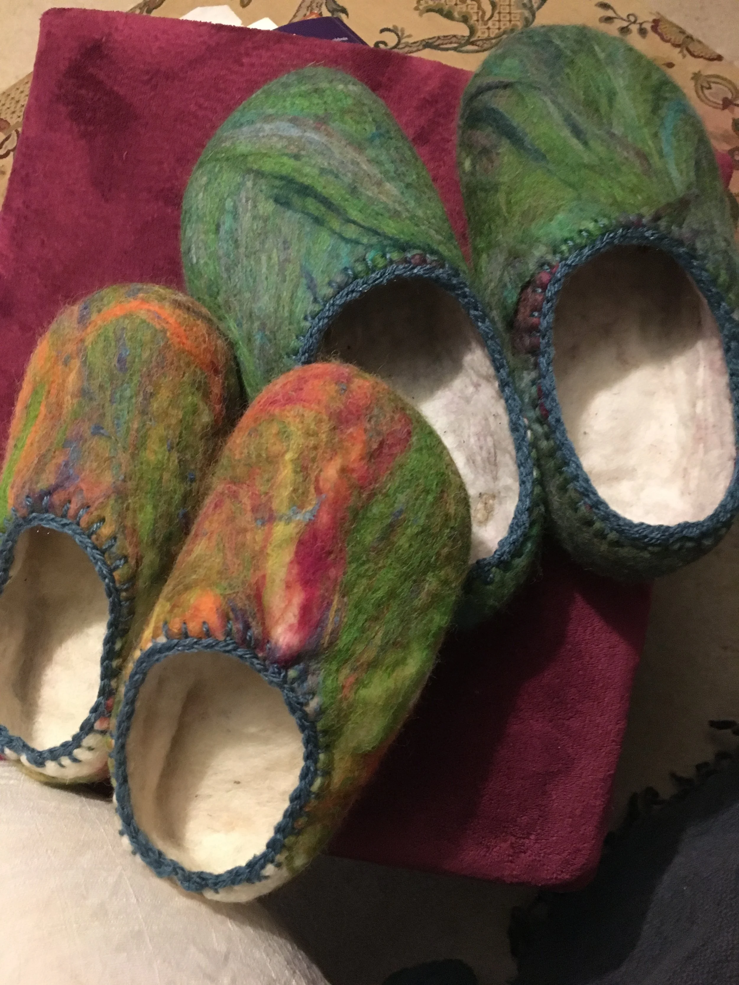 The Gift of Warmth: Making and Restoring Felted Slippers