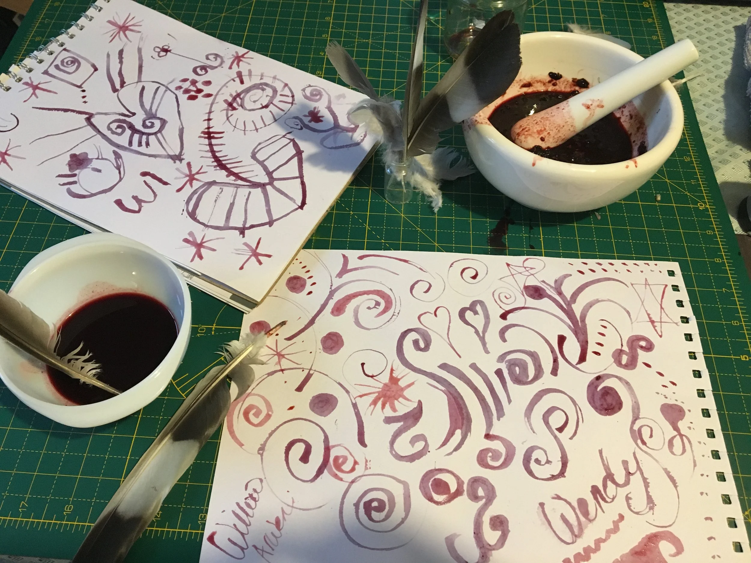 Making Elderberry Ink