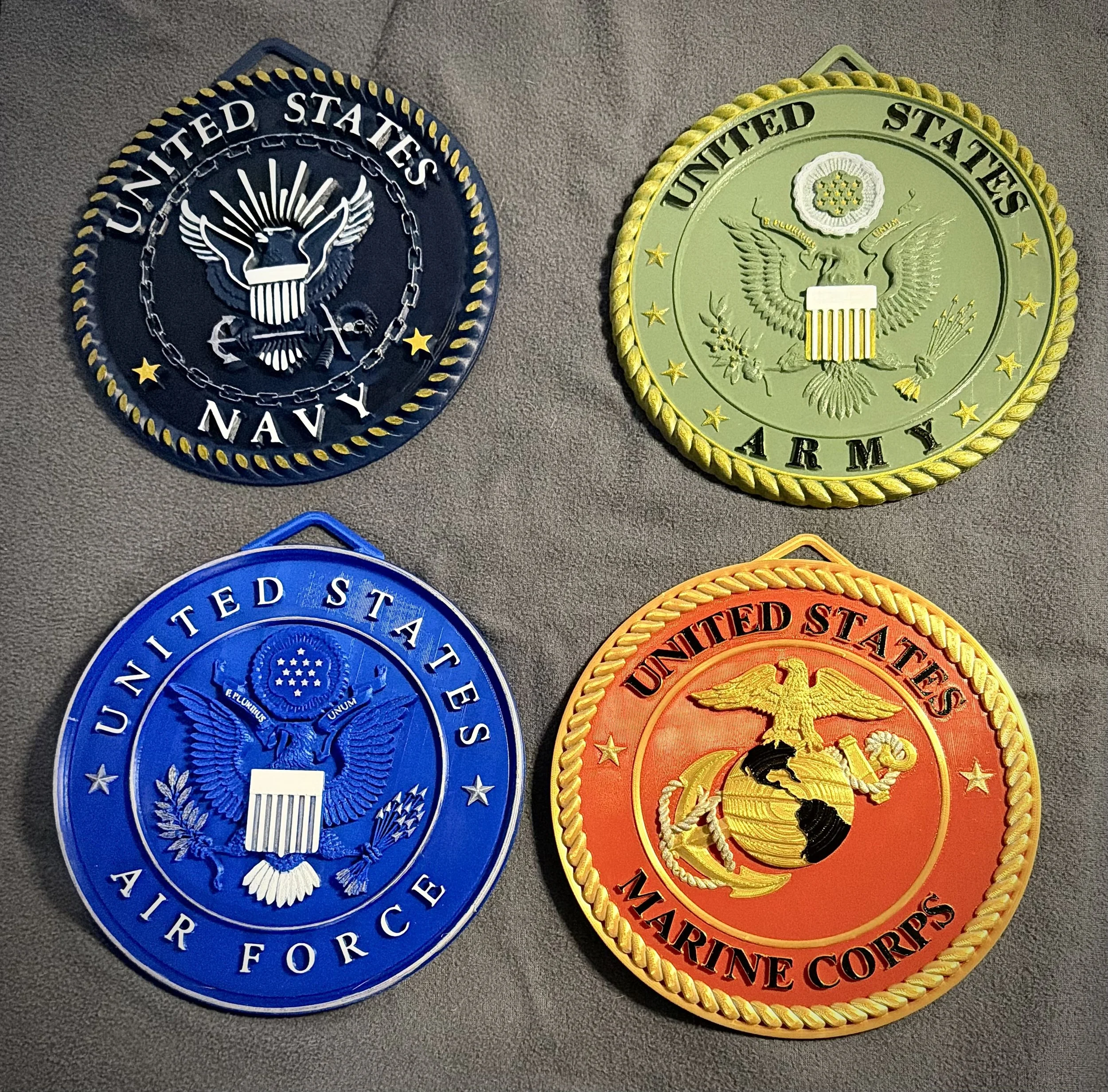 Round Military Wall Decor