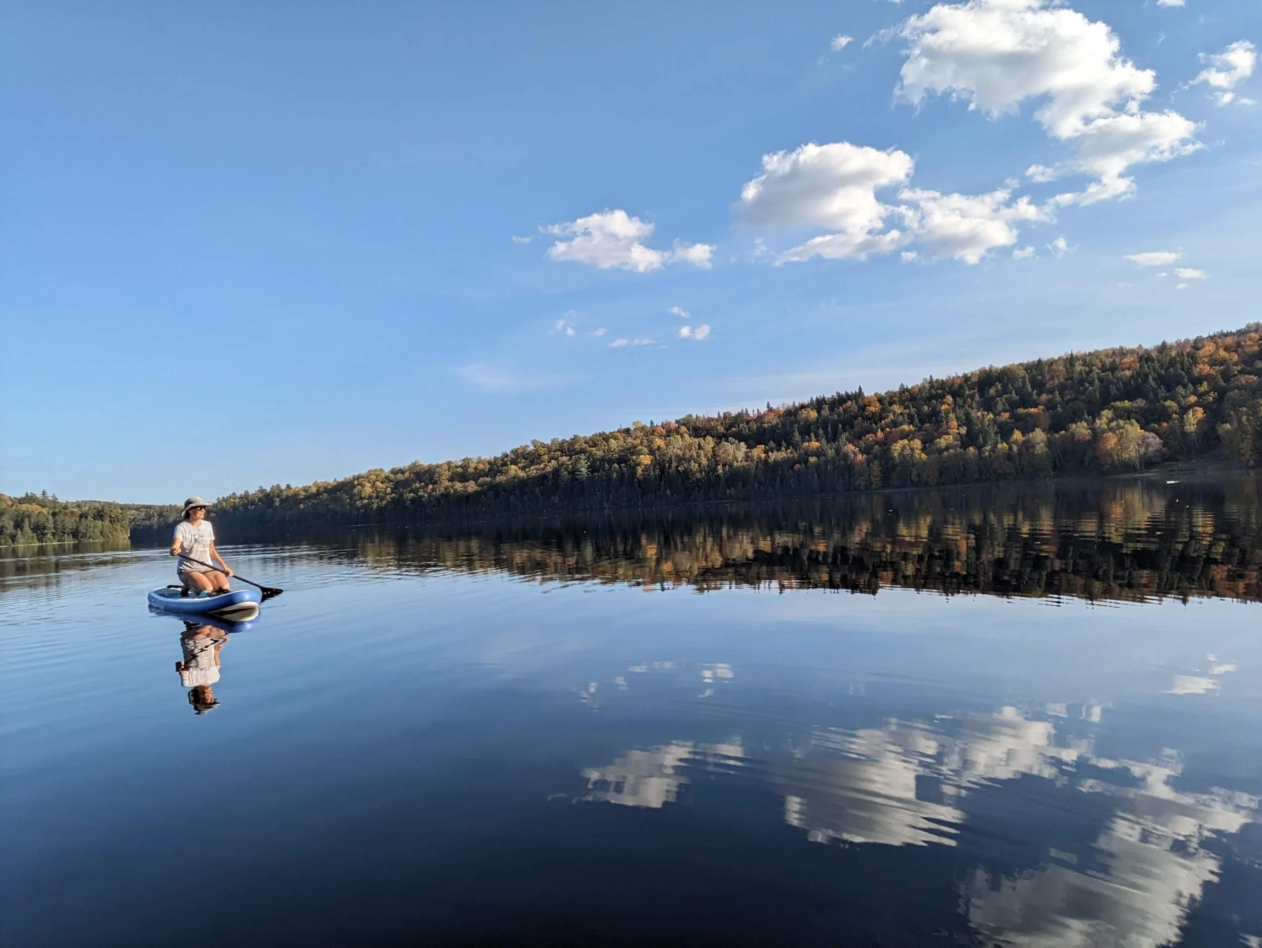 Paddling up the inlet until it gets too narrow to paddle any further. Many otter sightings, too many for my liking. 