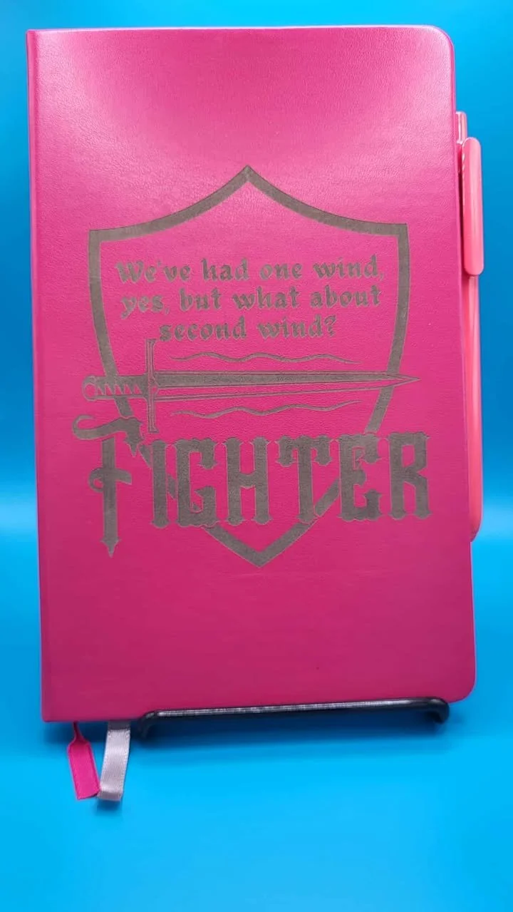 Fighter Large Notebook - Pink