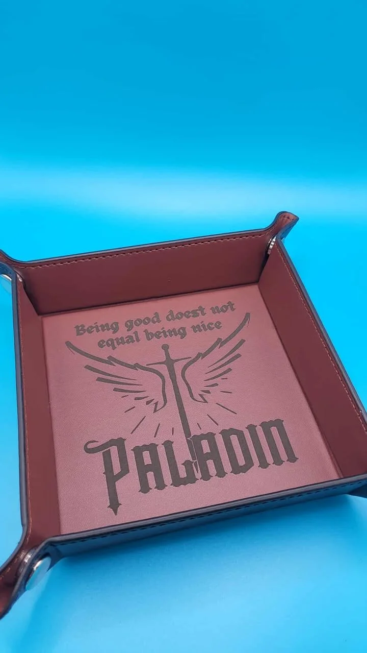 Paladin Folding Dice Tray - Brown