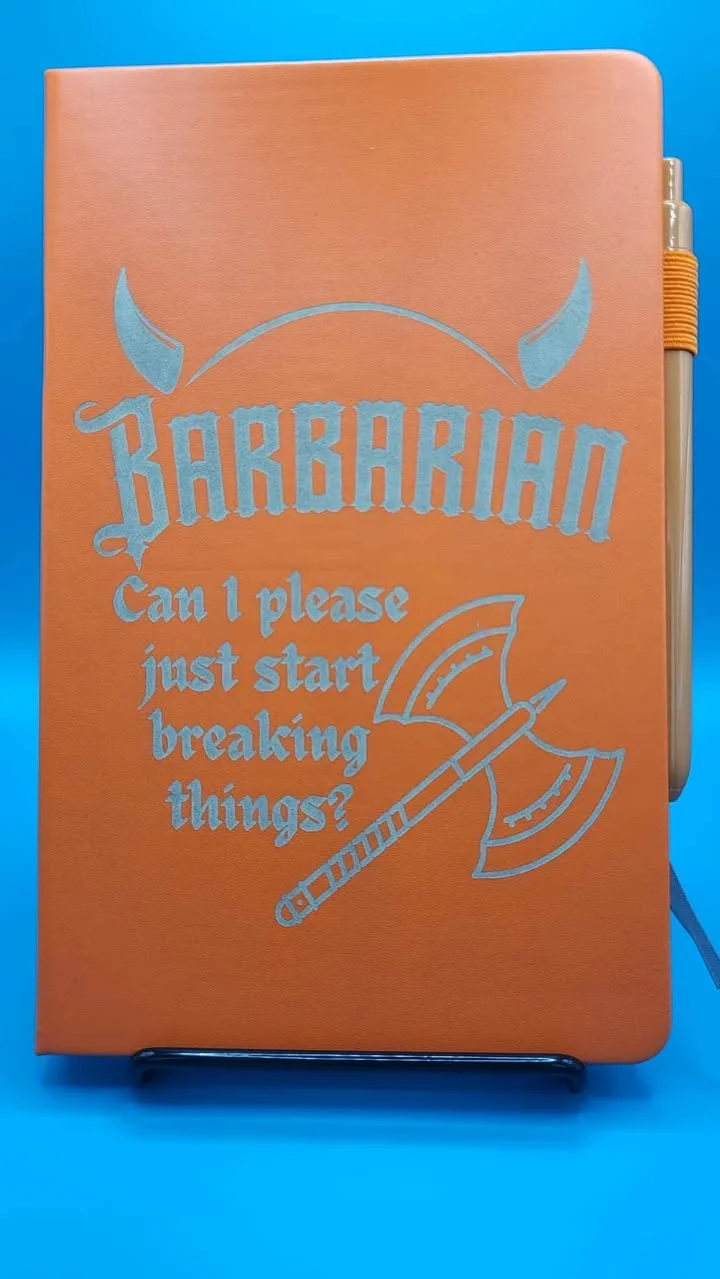 Barbarian Large Notebook - Orange