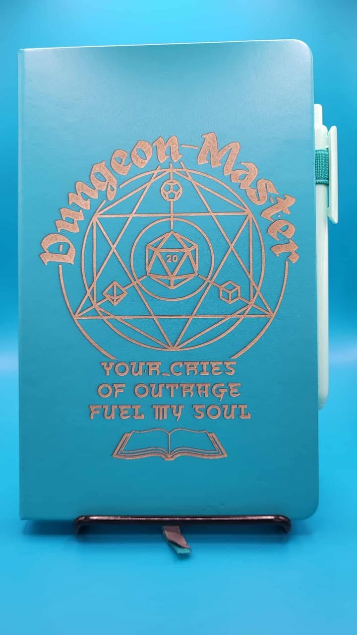 Dungeon Master Large Notebook - Turquoise