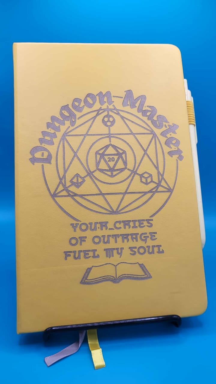 Dungeon Master Large Notebook - Yellow