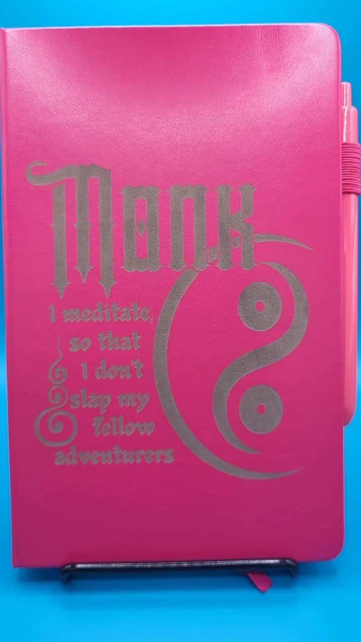 Monk Large Notebook - Pink