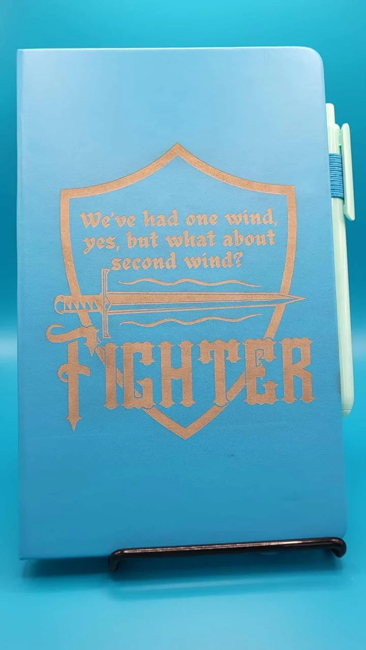 Fighter Large Notebook - Turquoise
