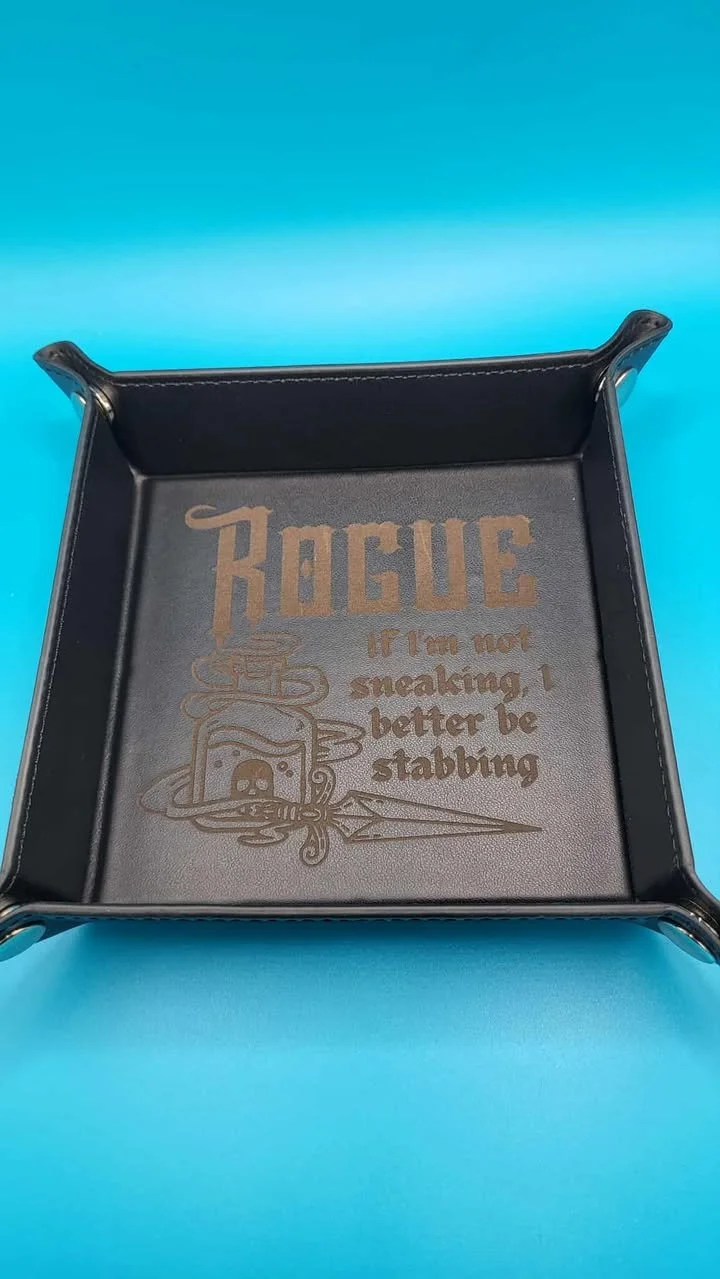 Rogue Folding Dice Tray - Black