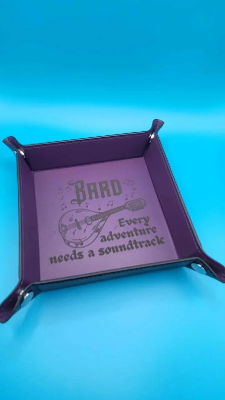 Bard Folding Dice Tray - Purple