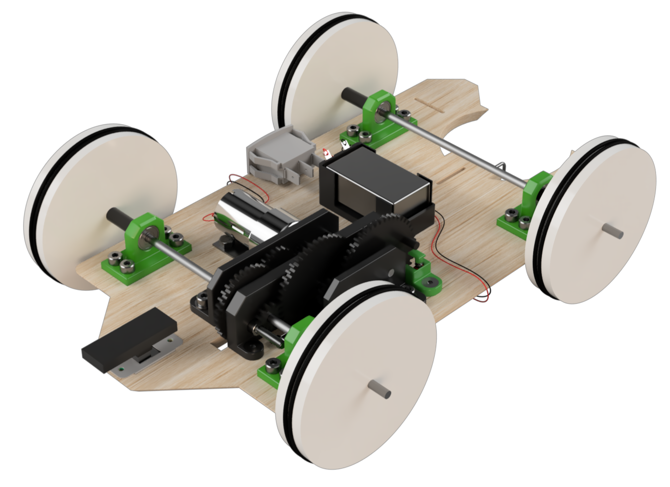 "Final CAD model of autonomous mechanical repeatable vehicle."