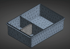 Box + Divider Mesh