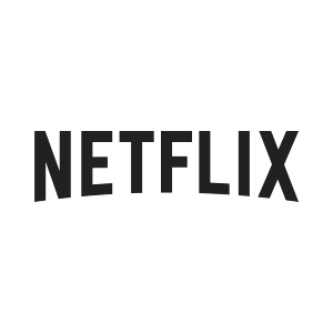 Black background with the Netflix logo in the center.