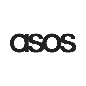 ASOS logo in black on a white background.