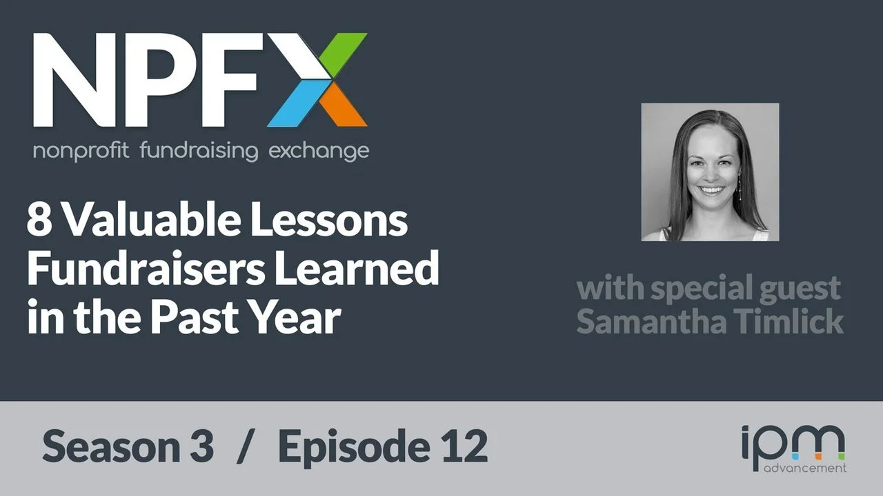 [Ep. 37] 8 Valuable Lessons Nonprofit Fundraisers Learned in the Past Year
