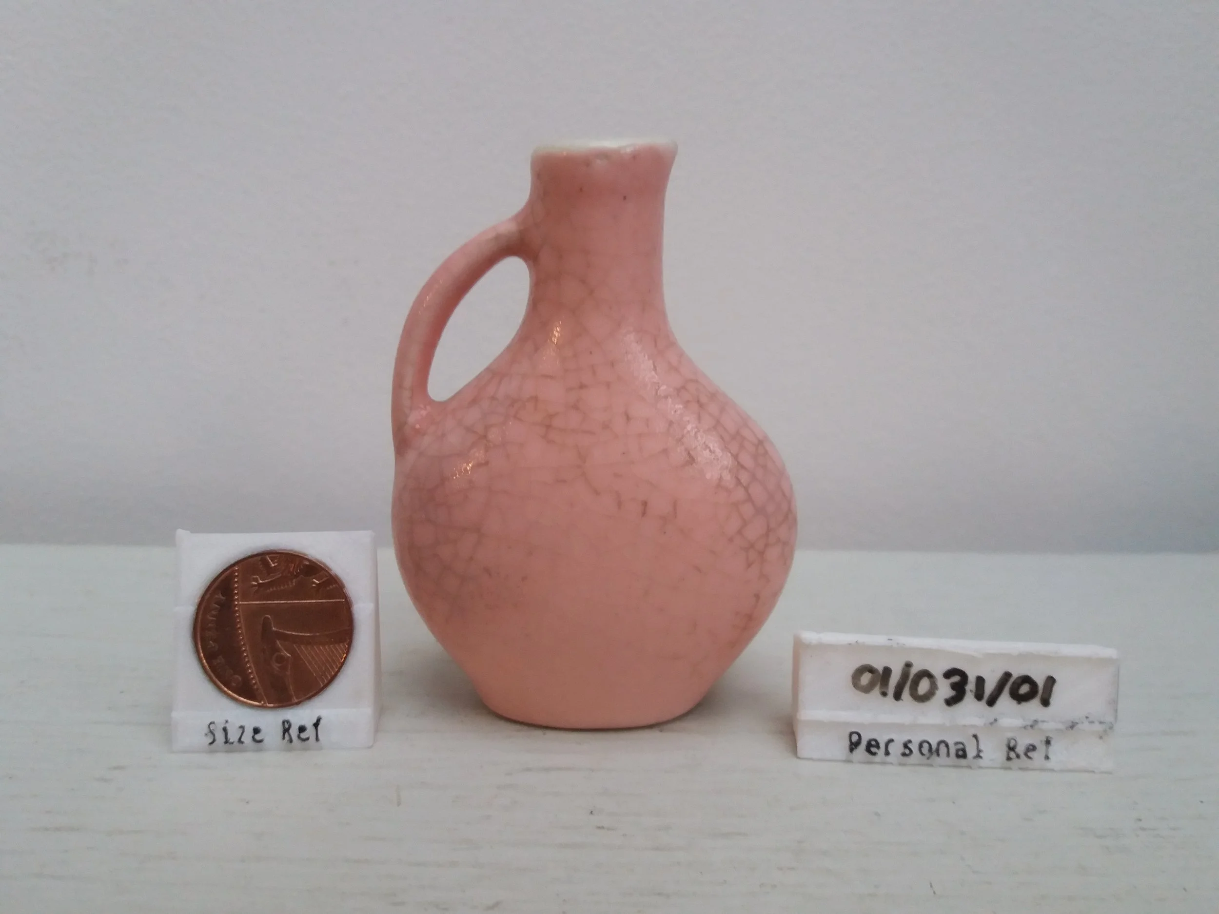1930s | Pink Dolfi Peach Brandy Bottle