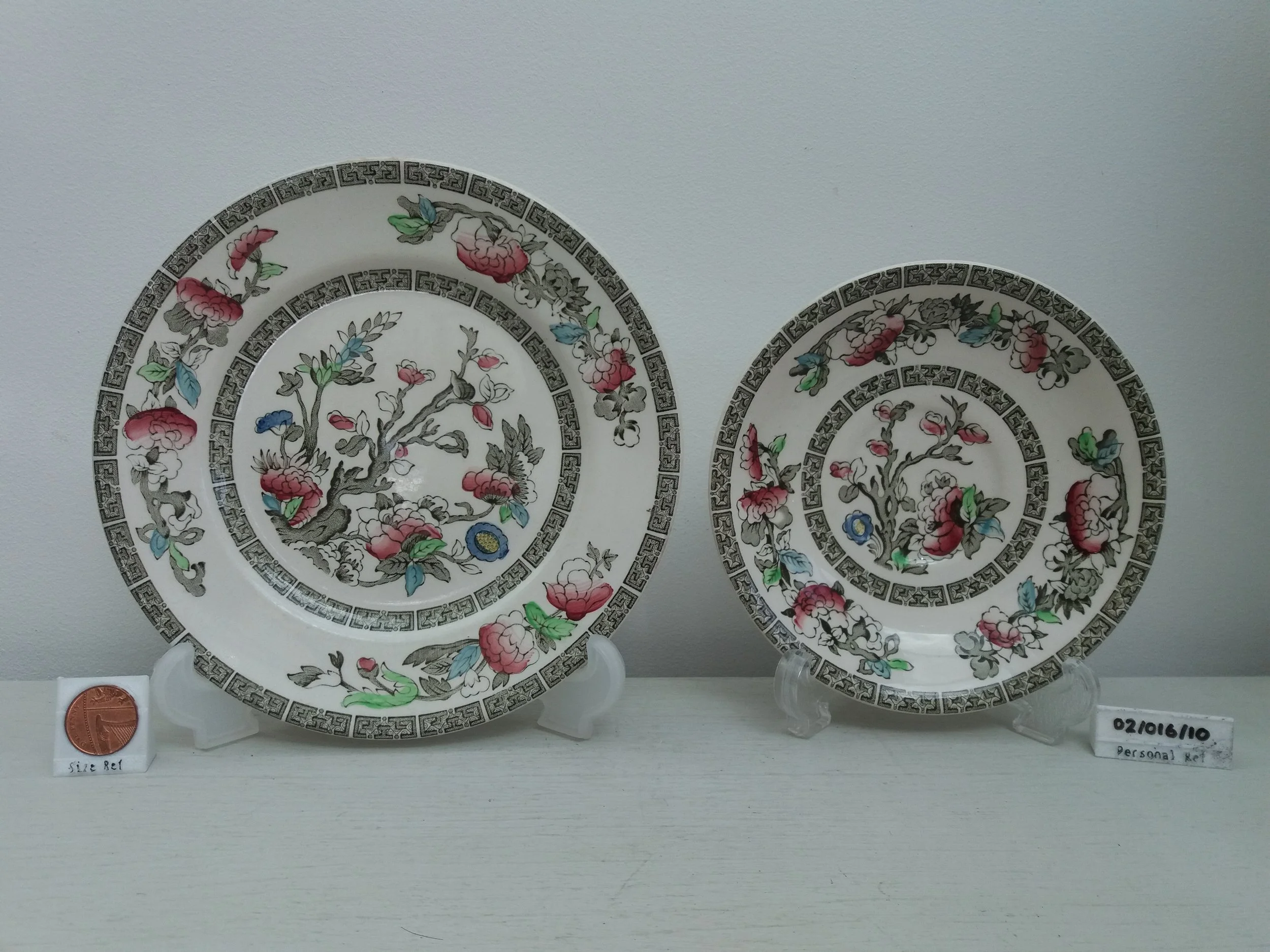 1910s - 1930s | Indian Tree Tea Side Plate & Saucer - Johnson Bros (light damage to saucer)