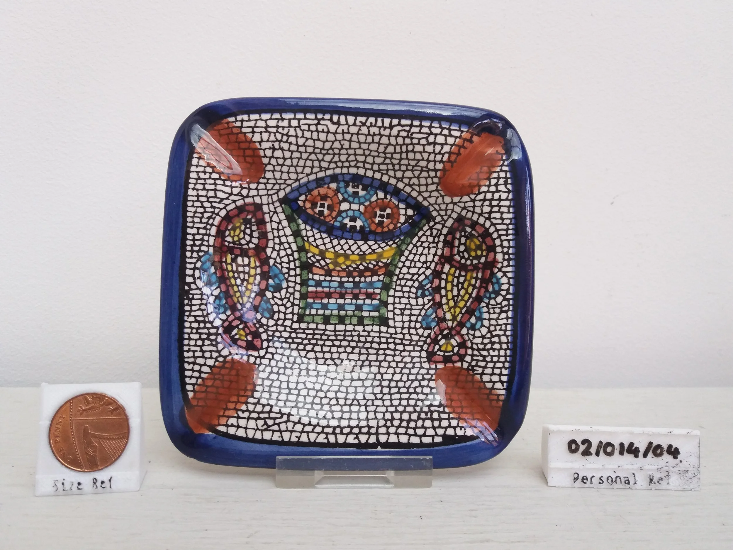 Ceramic Mosaic-Styled Ashtray