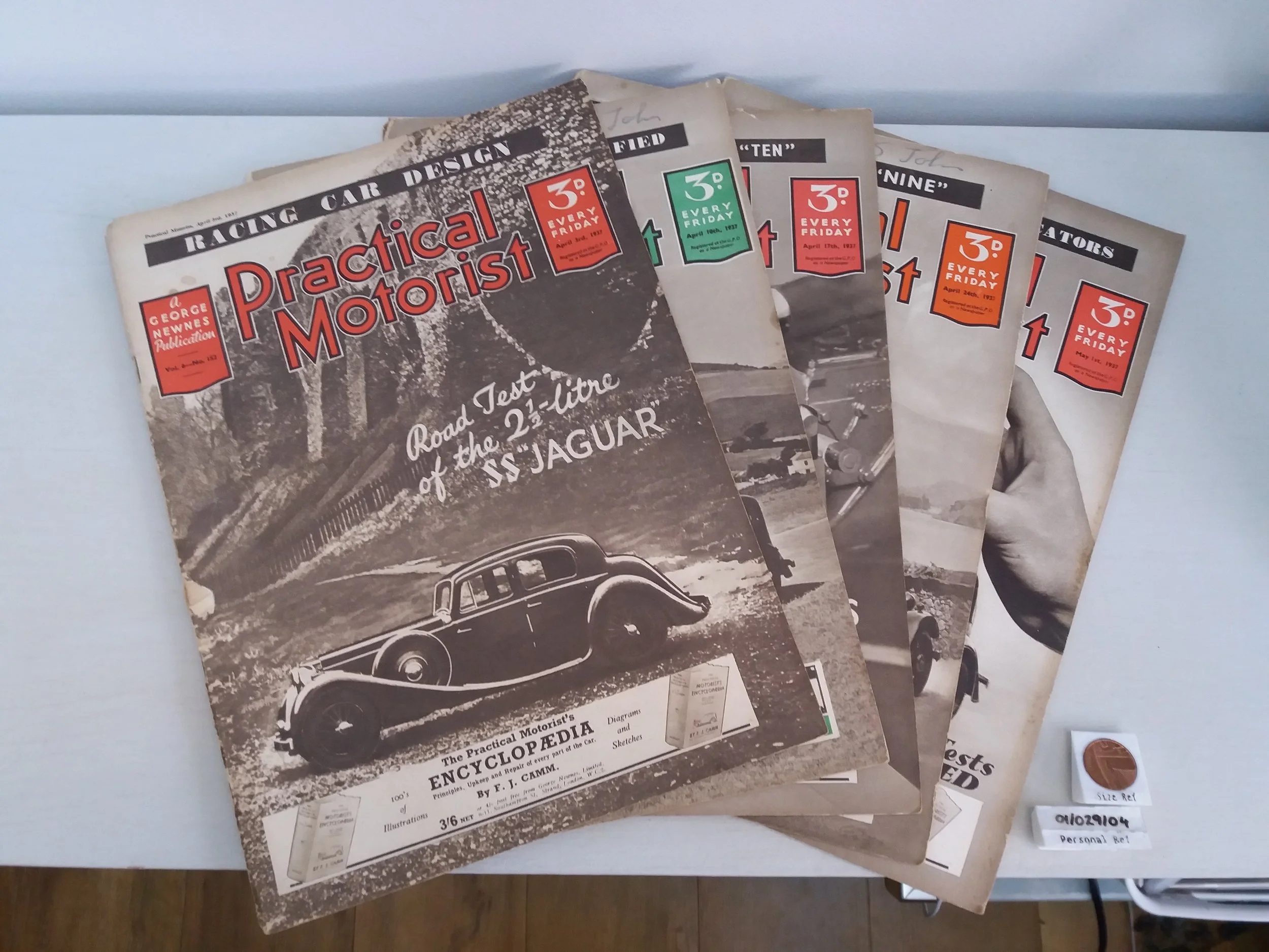 1937 | Vol 6. Practical Motorist Magazines, 5x Issues