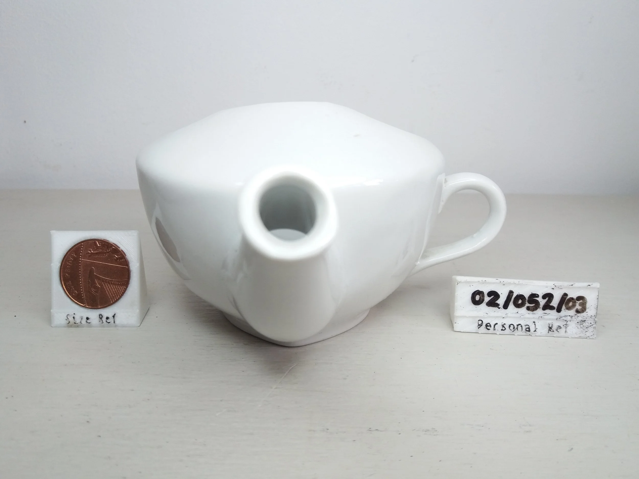 1900s - 1930s | Midwives Pap Boat (damaged and repaired handle)