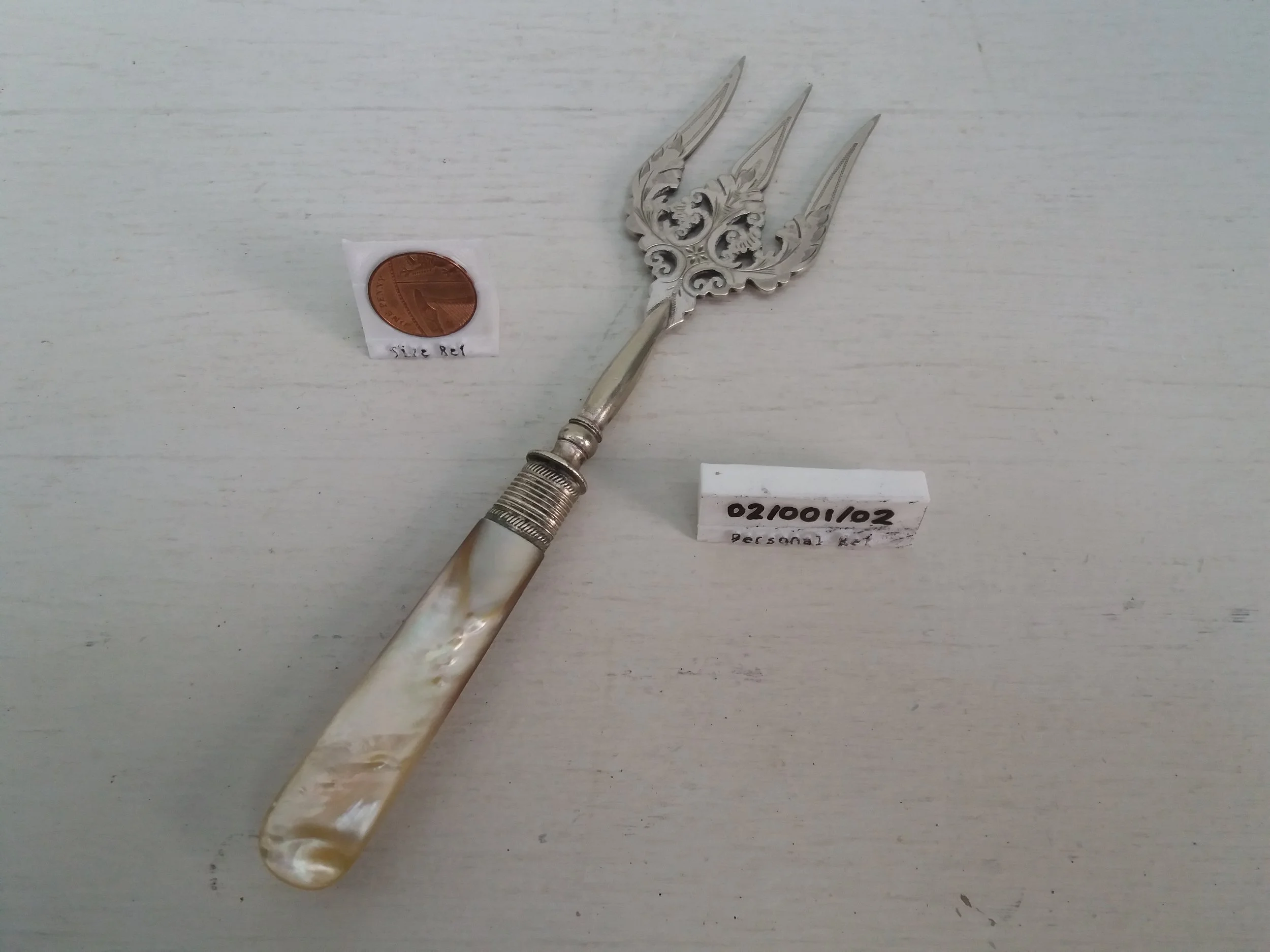 1880s / 1890s | Silver Plate & Mother Of Pearl Victorian Bread Fork