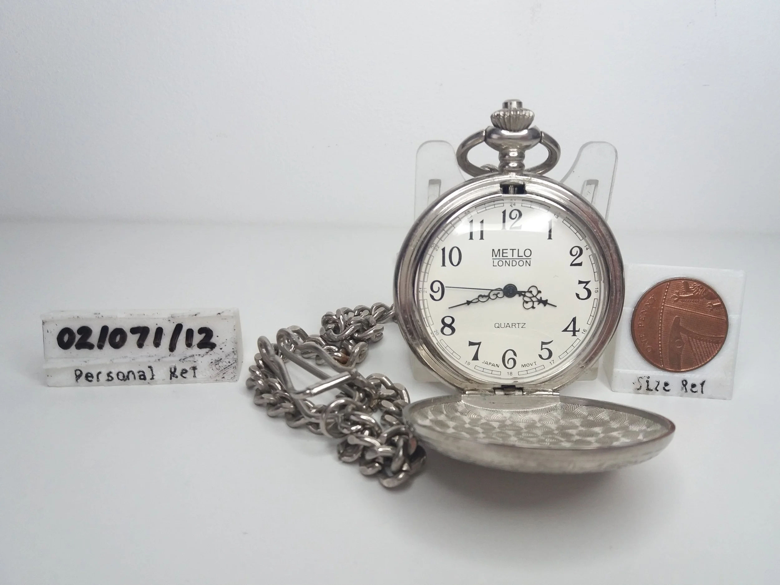 Metlo Battery Powered Pocket Watch (Works & Keeps Time)