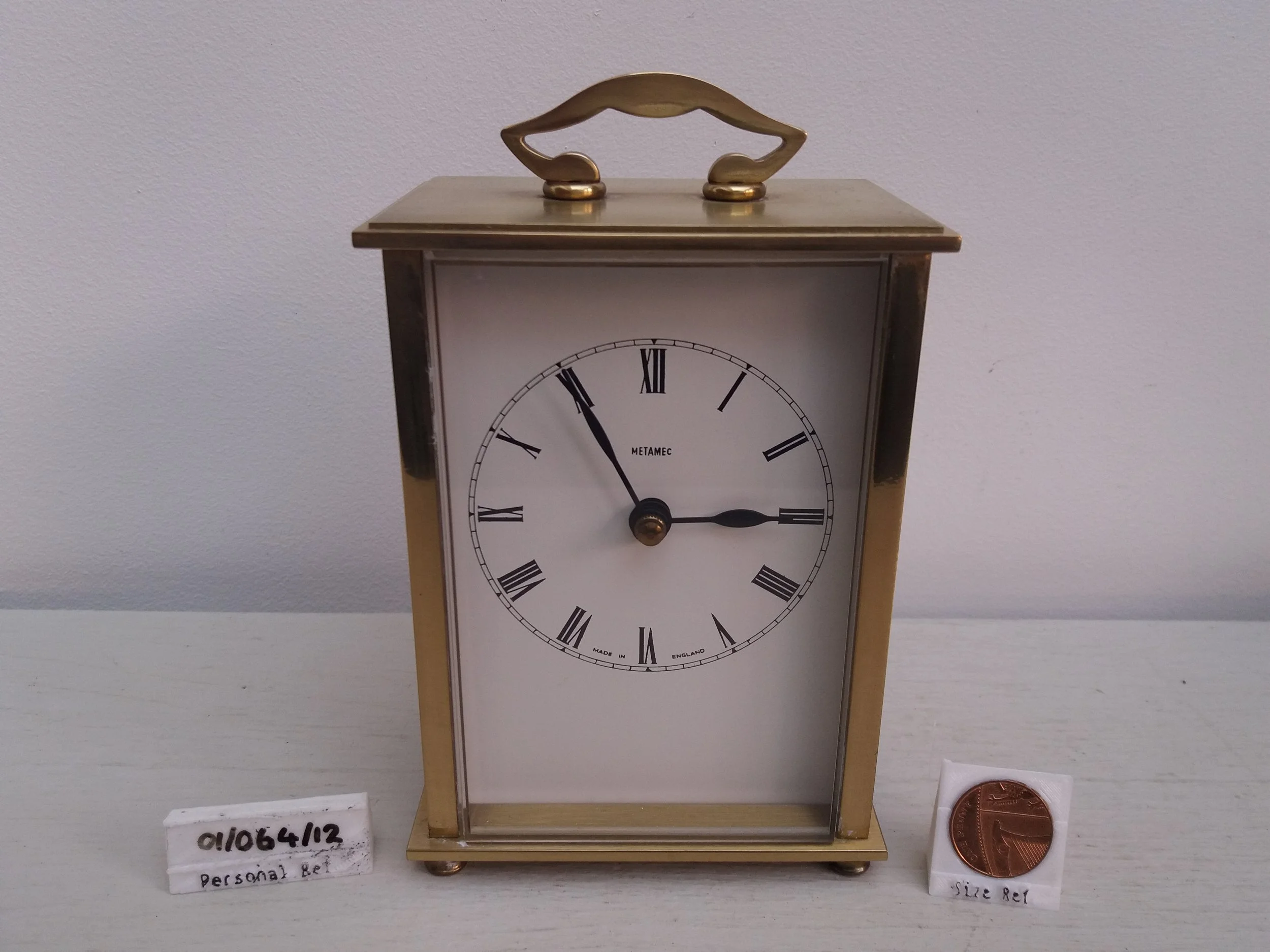 1960s - 1980s | Metamec Brass Carriage Clock (works & keeps time)