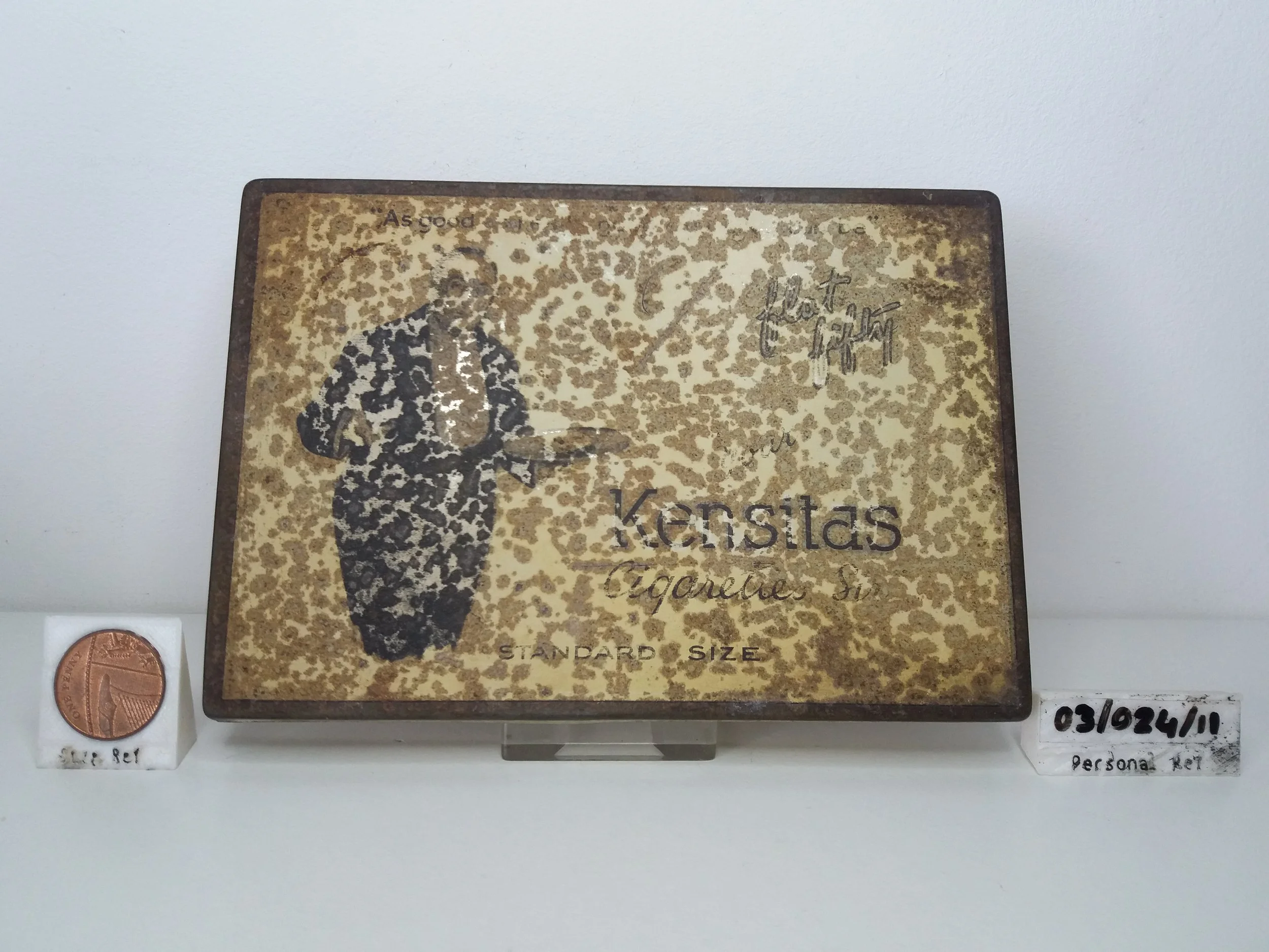 1940s | Kensitas Flat Fifty Cigarette Tin