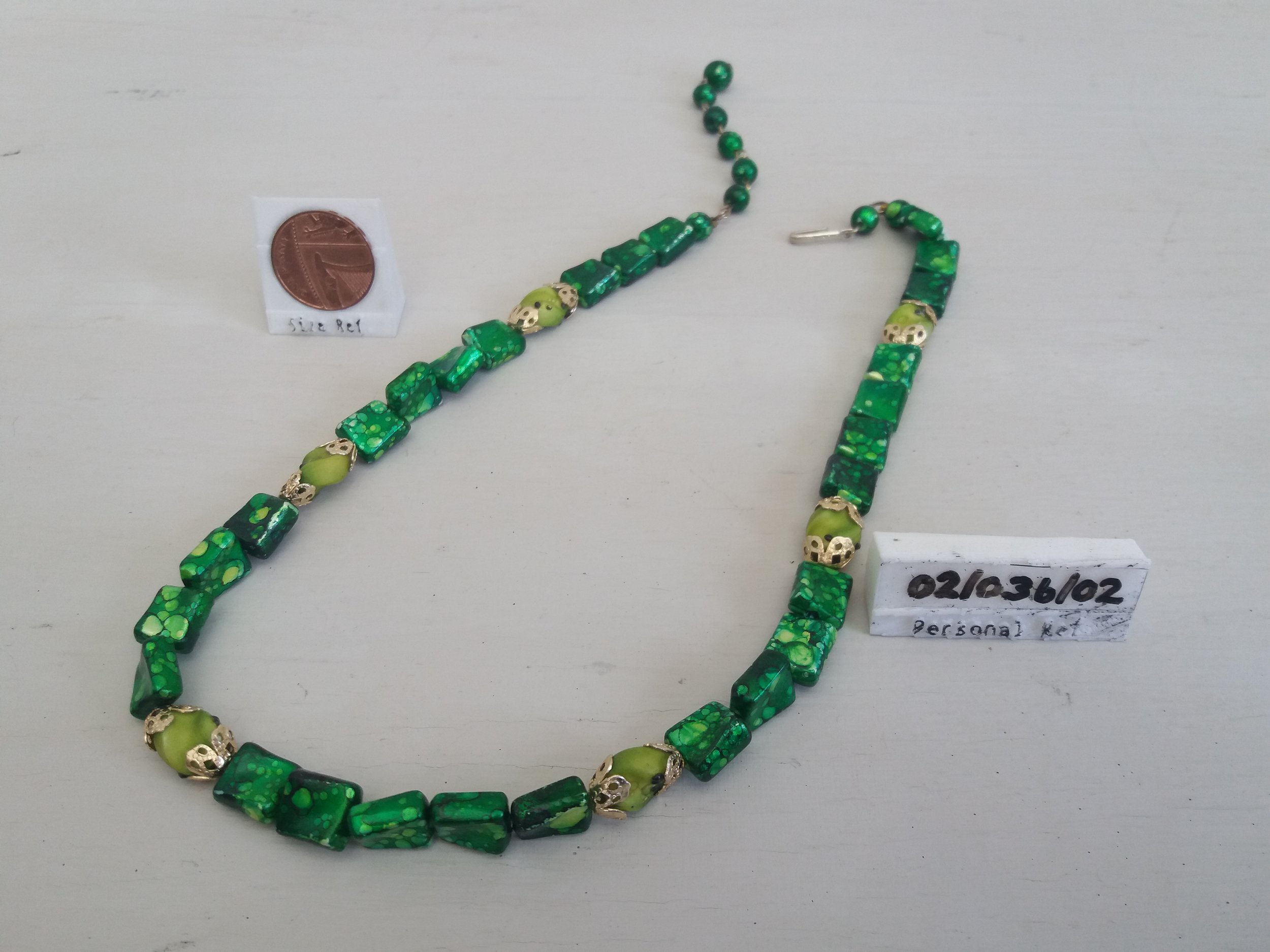 1970s | Green Costume Jewellery Necklace