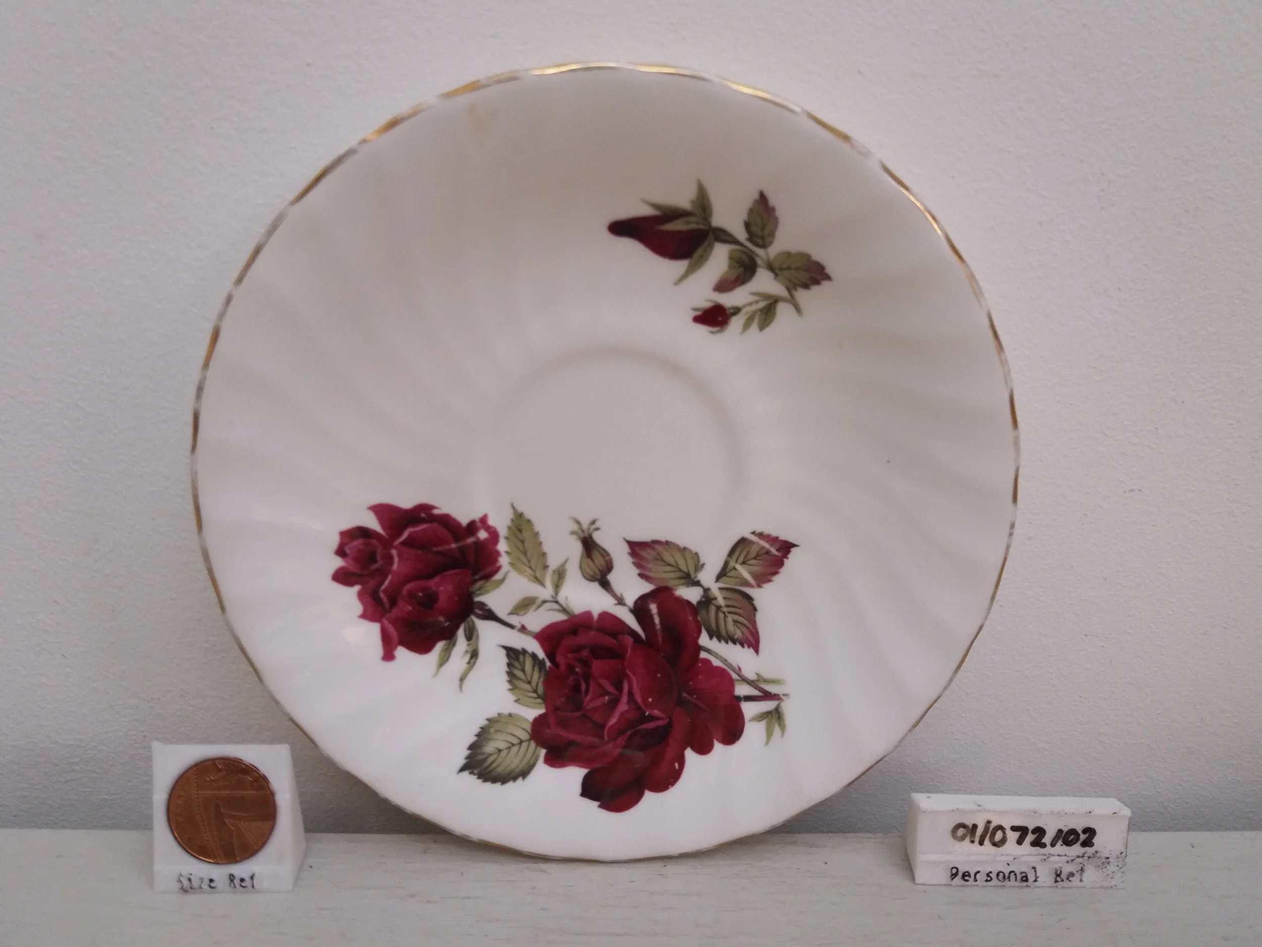 1930 - 1941 | Delphine Rose Saucer (light damage)