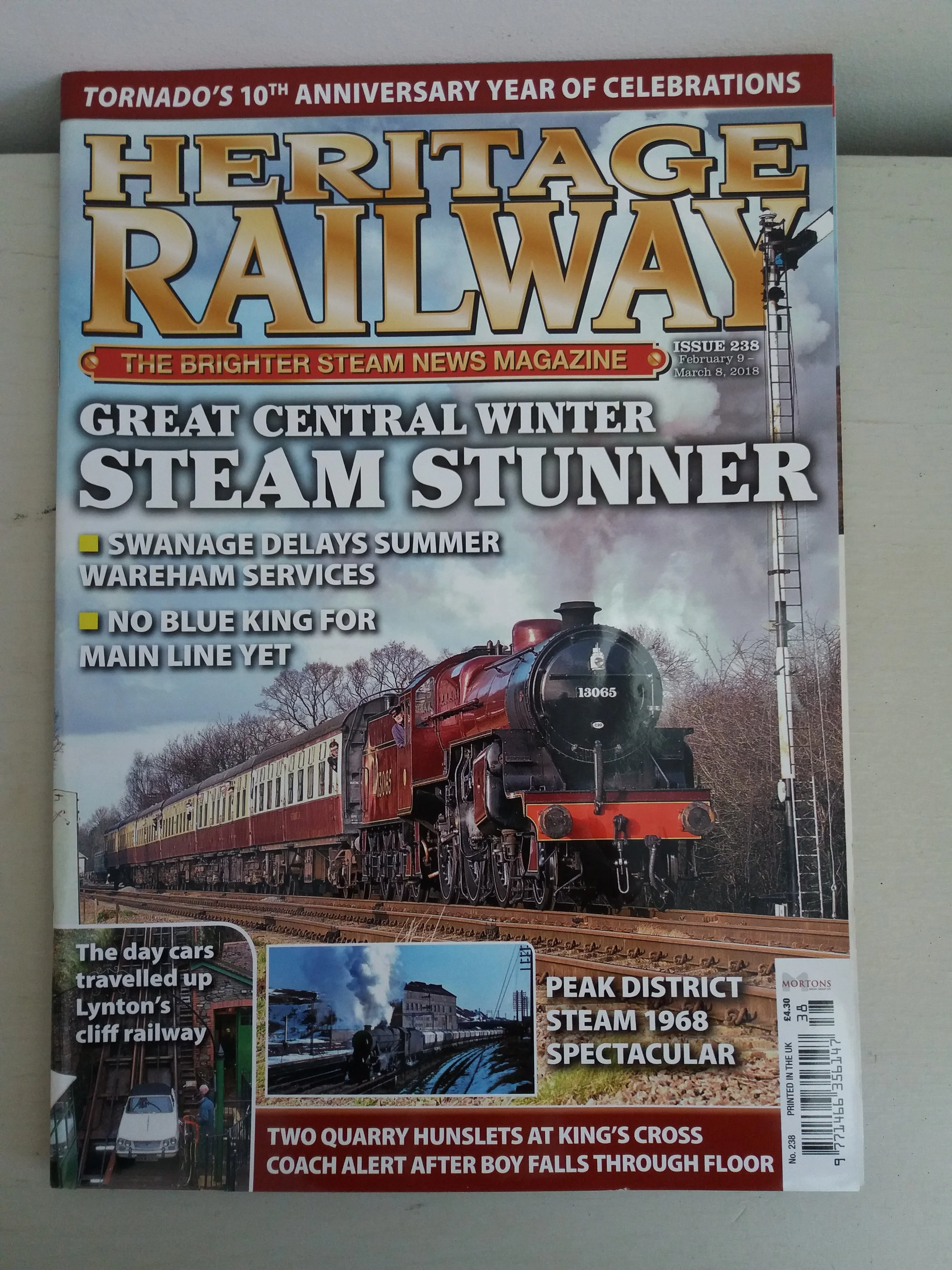 Heritage Railway
Issue 238 - February 9 - March 8, 2018