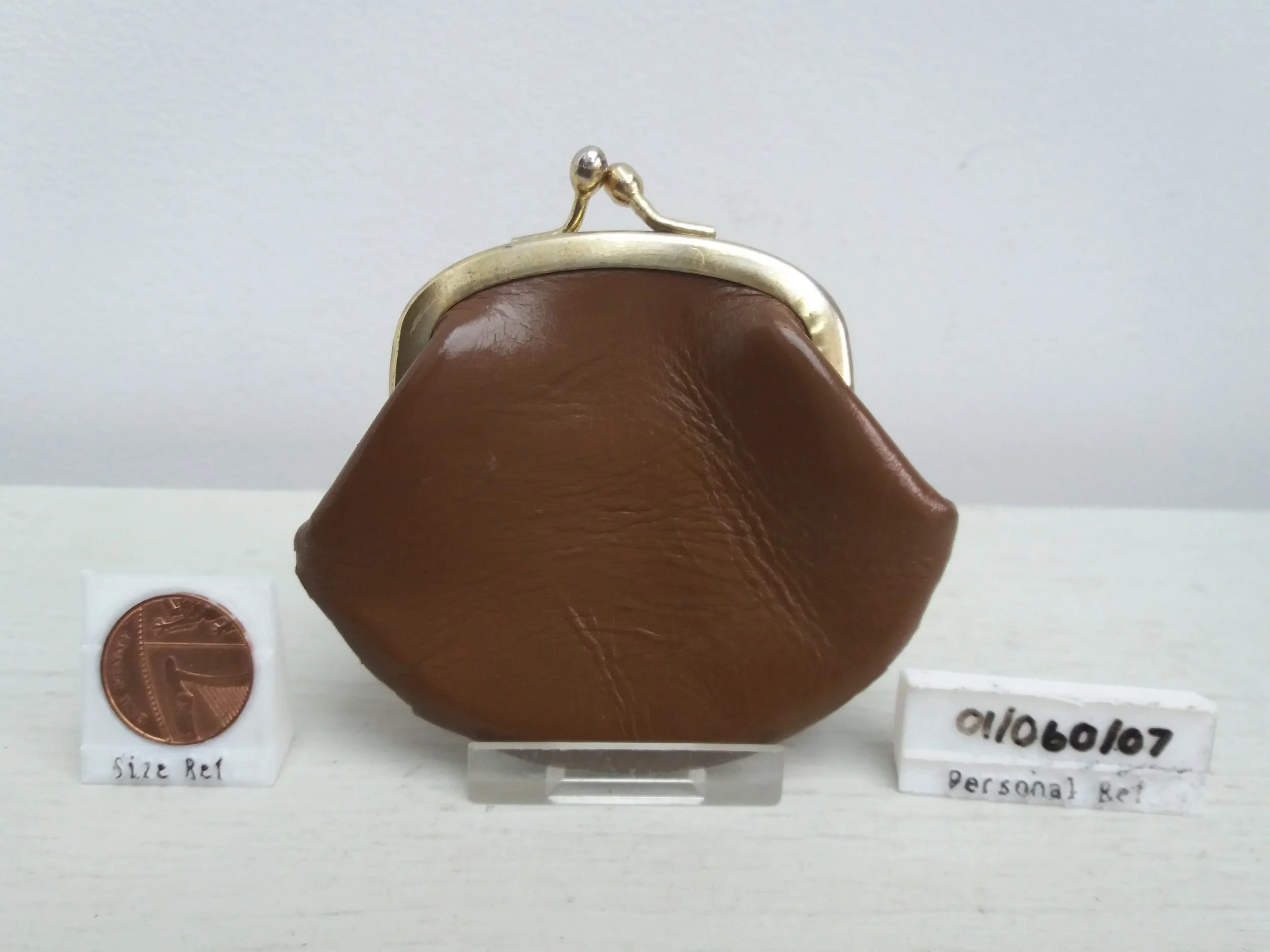 Vintage Brown Leather Coin Purse