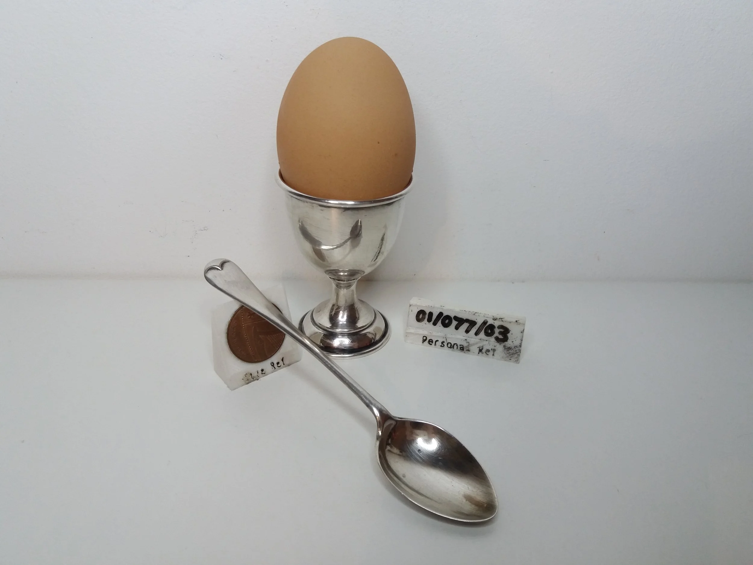 1928 | Silver Egg Cup & Spoon - Robert Pringle & Sons