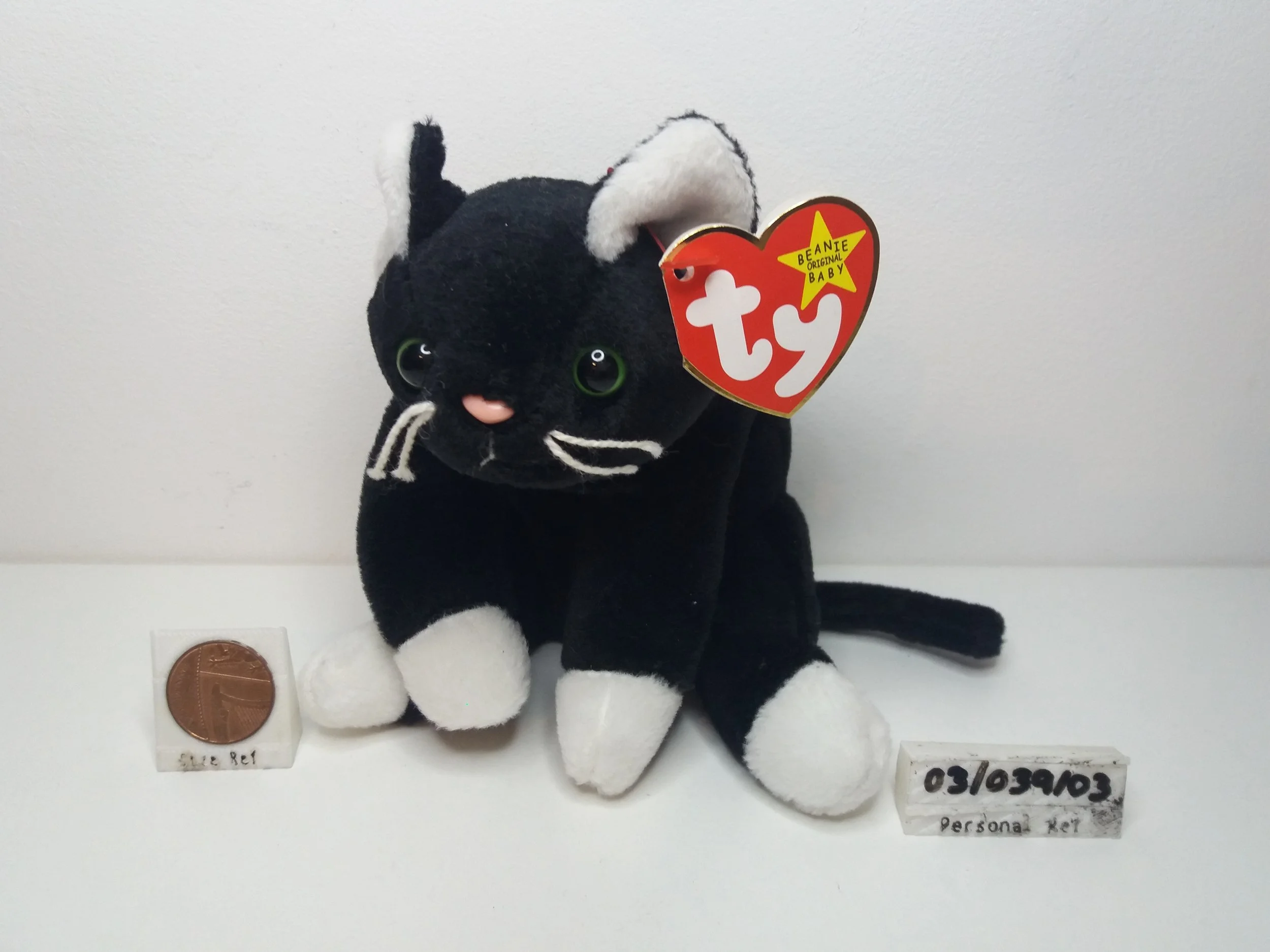 Zip the Cat (White Paws) - ty Beanie Babies