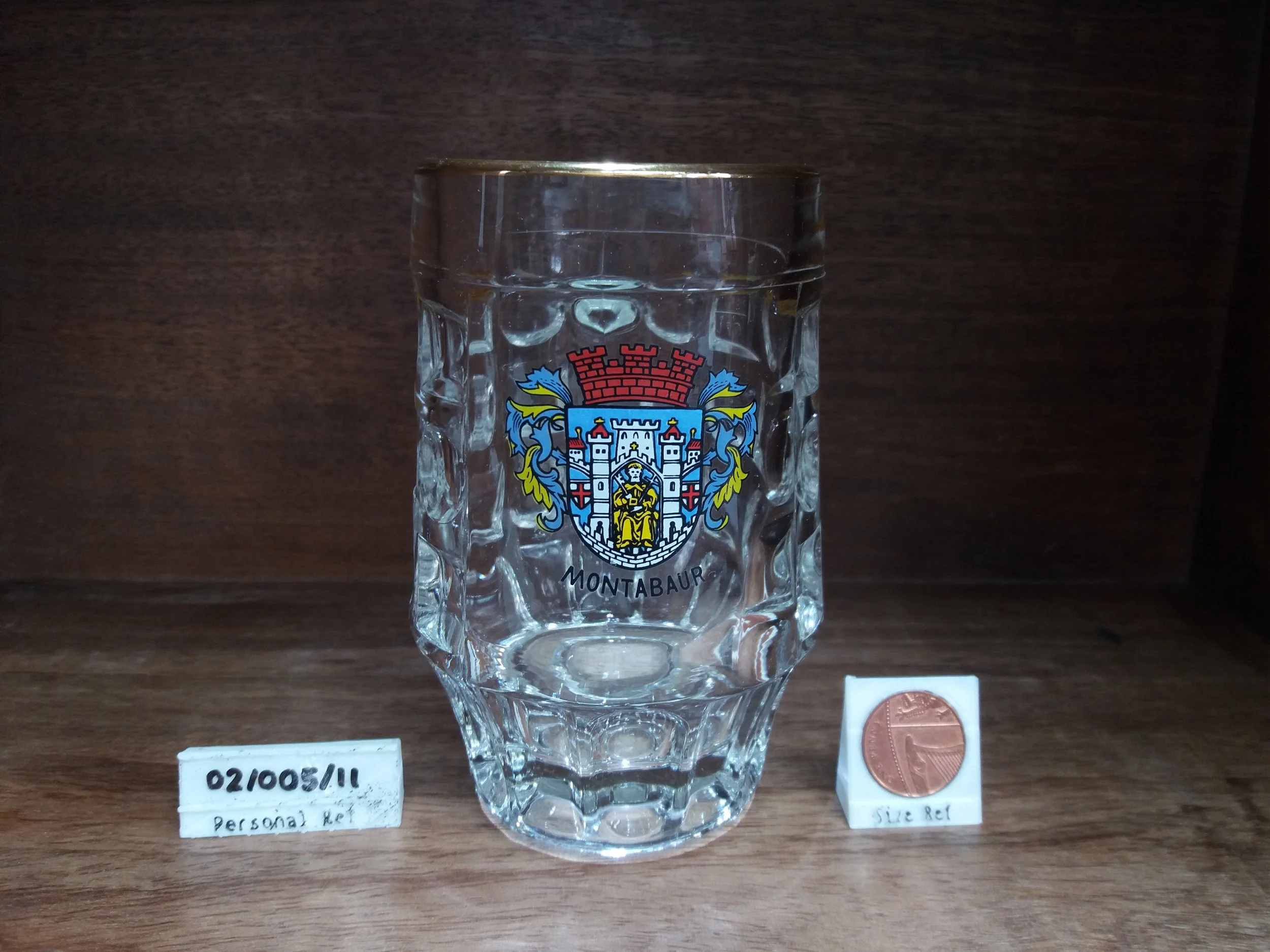 1970s / 1980s | Montabaur, 🇩🇪 Germany, Souvenir Beer Glass