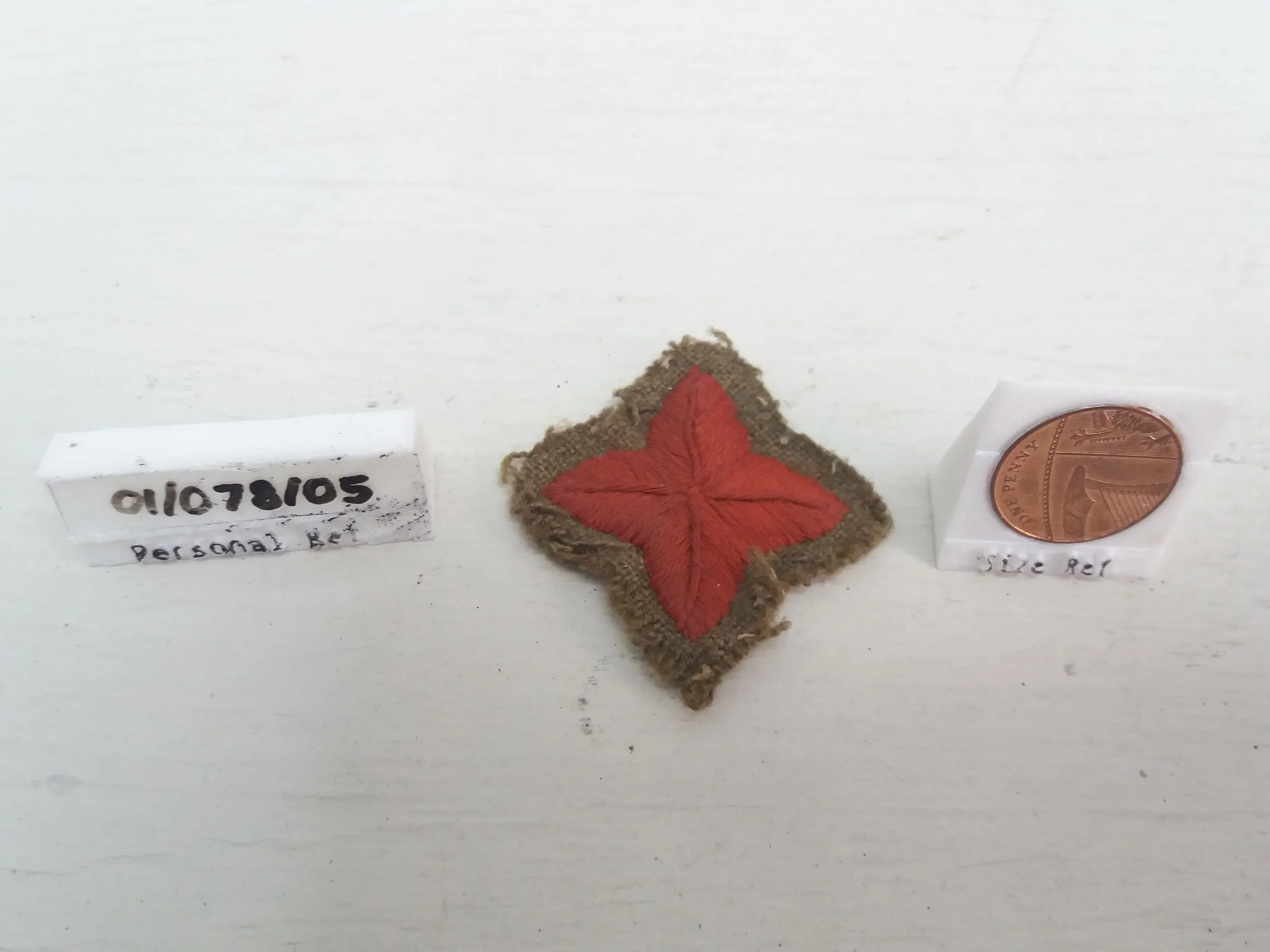 1944 - 1974 | British Army 4-Pointed Red Star Patch Cloth Trade Badge