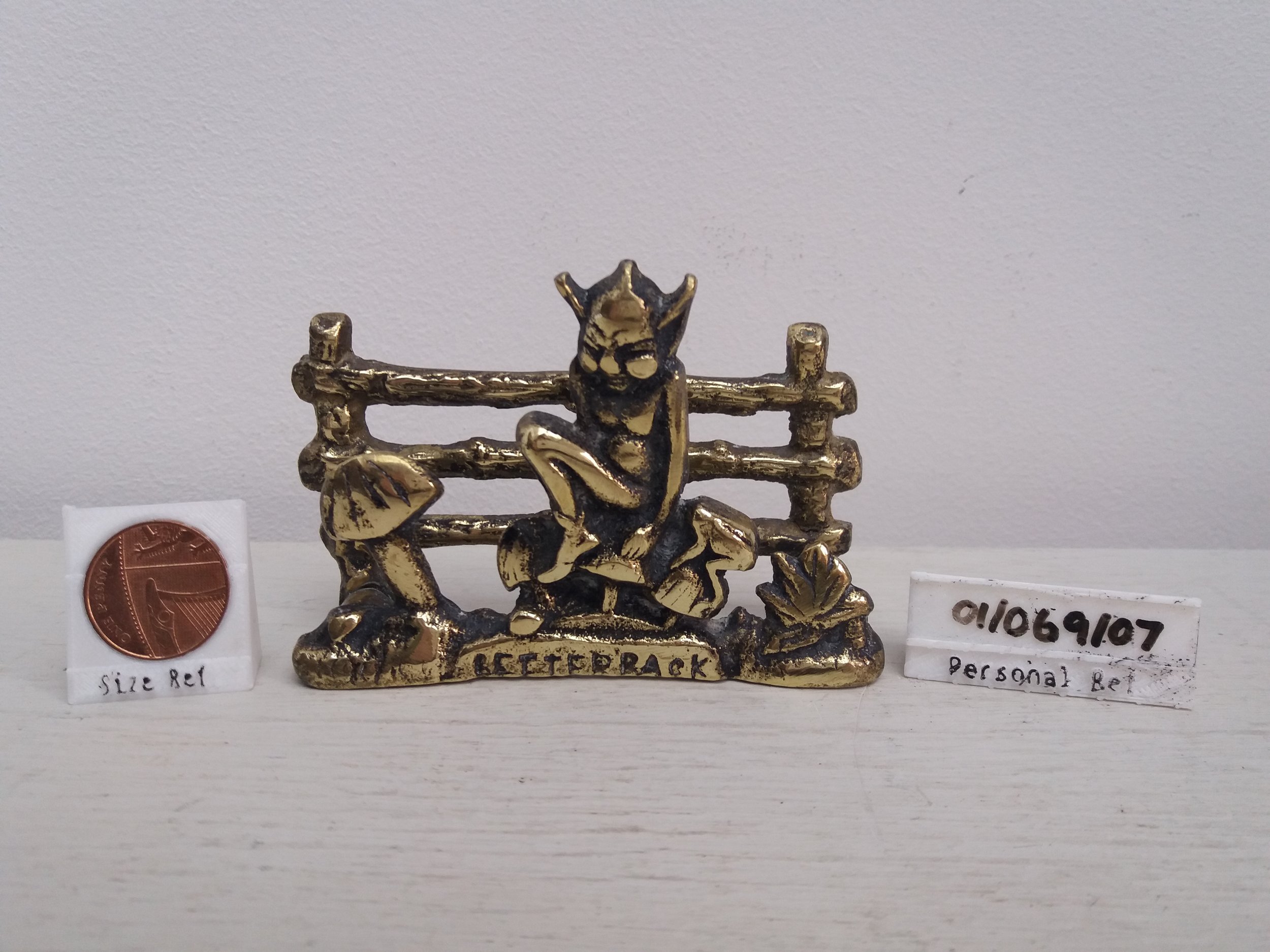 Imp / Goblin Brass Letter Holder