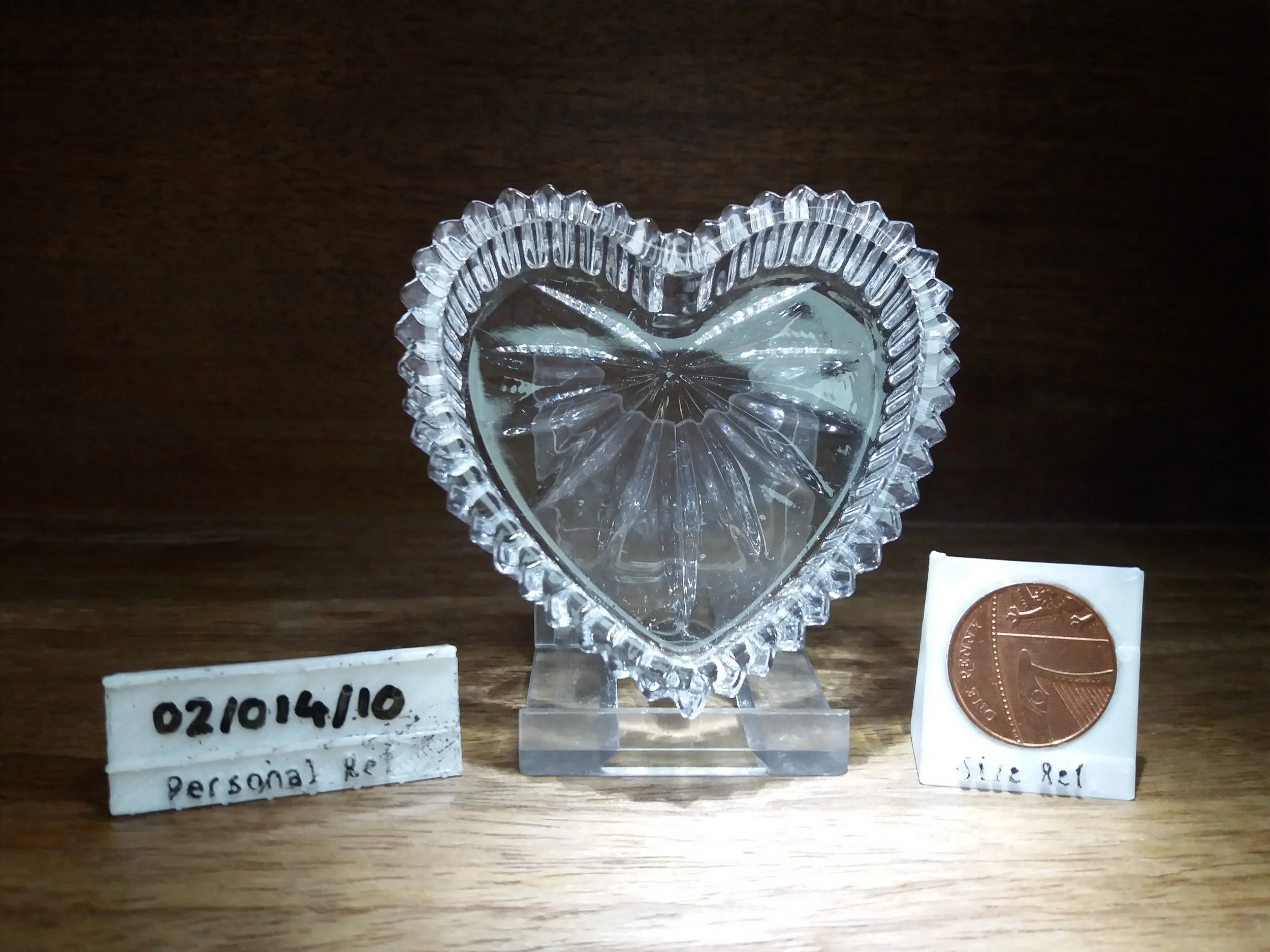 1960s | Heart-shaped Glass Trinket Dish