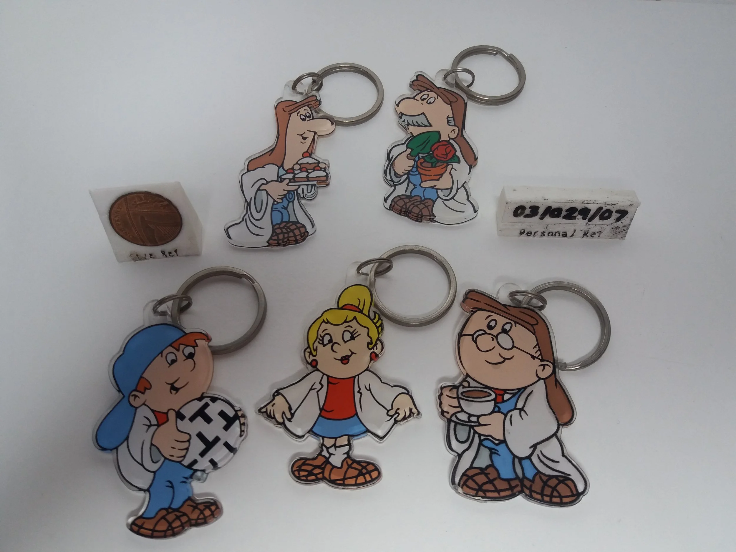 1995 | Lot of 5x Tetley Tea Keyrings
