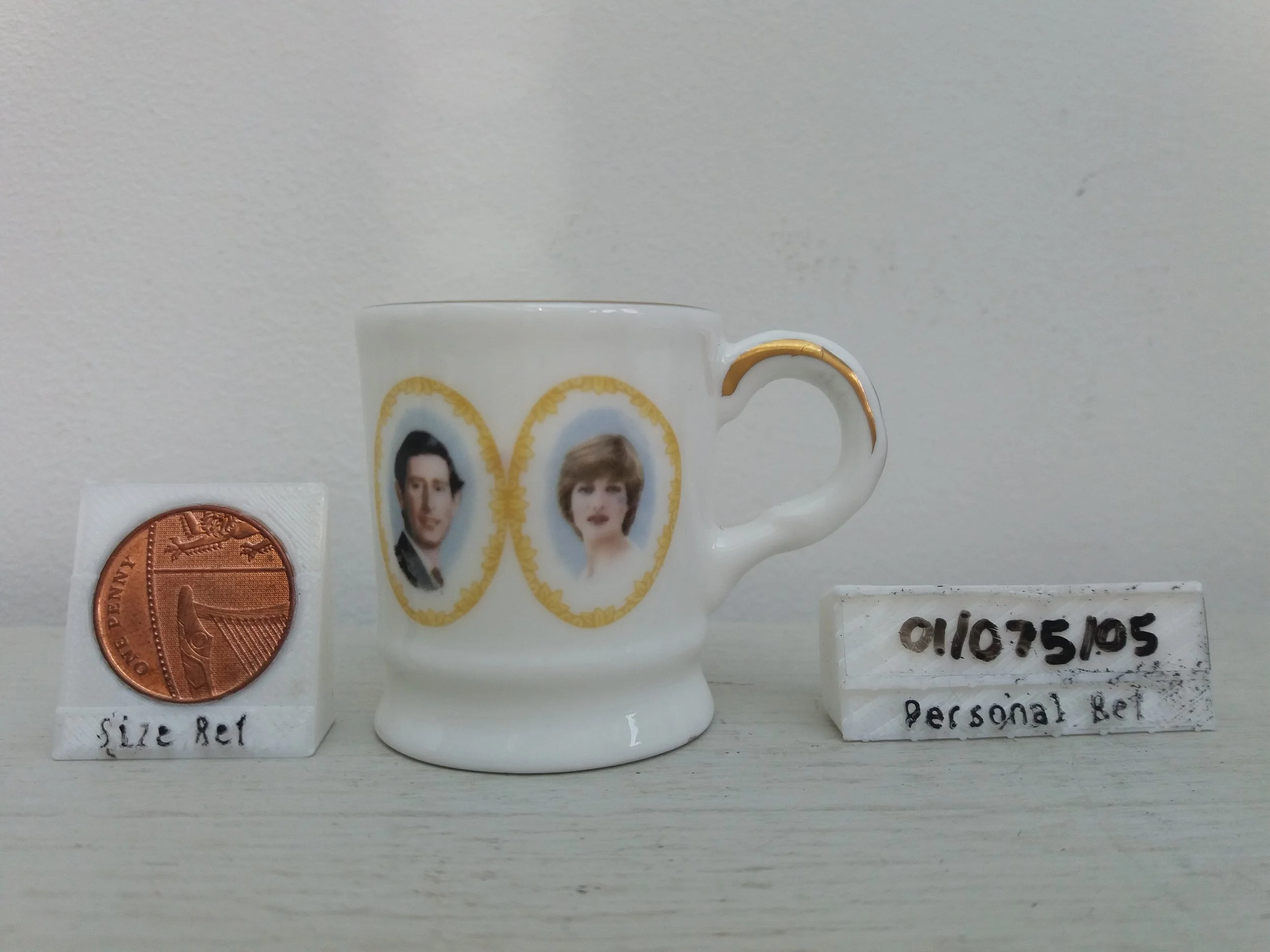 1981 | Miniature Coalport Royal Marriage Charles & Dianna Ornamental Mug
