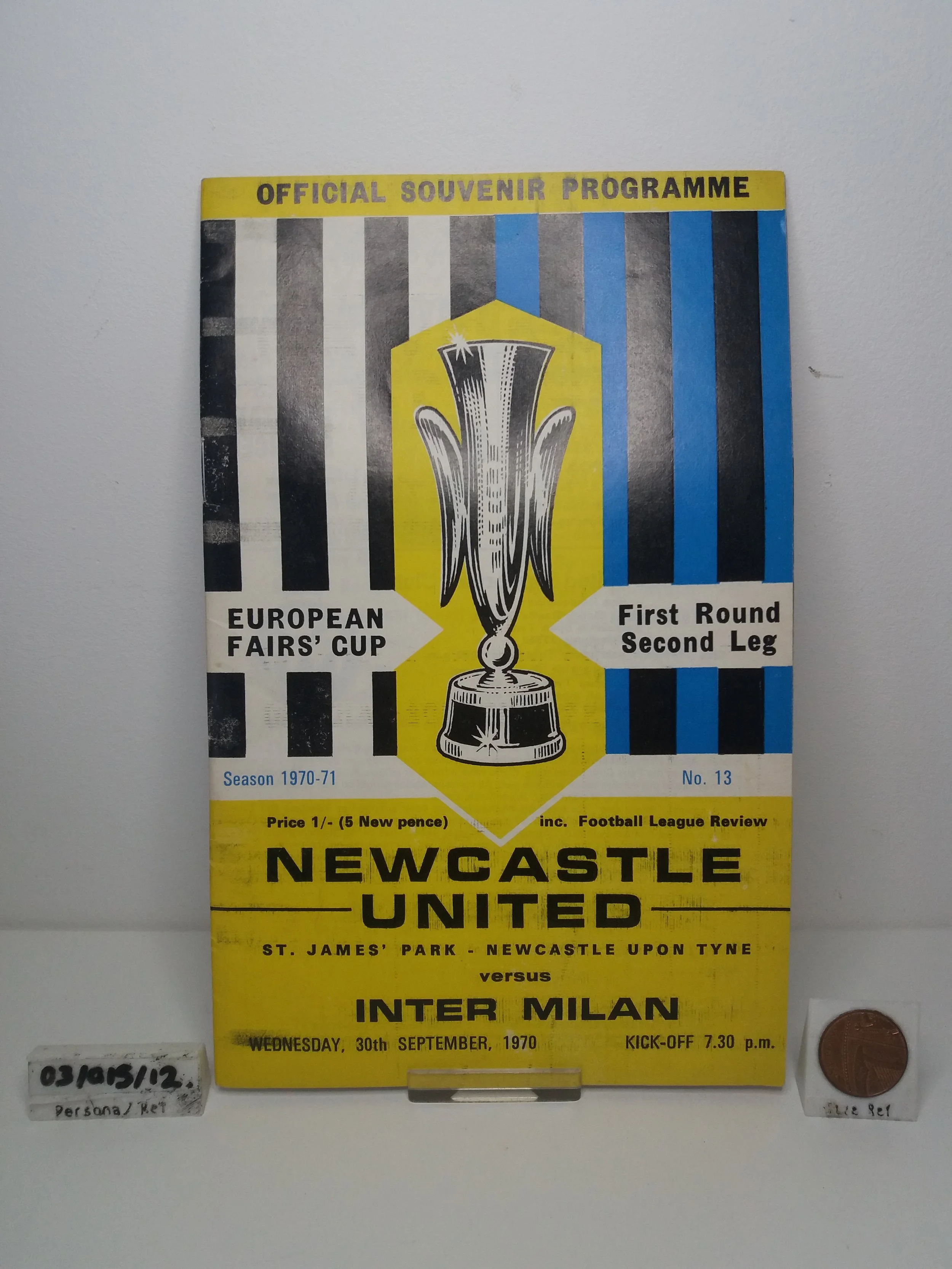 1970 | Newcastle United Official Souvenir Programme #13